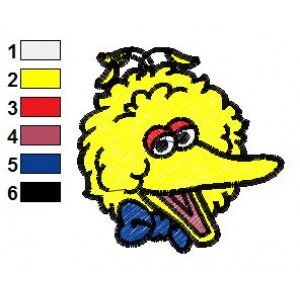 Sesame Street Big Bird 07 Embroidery Design